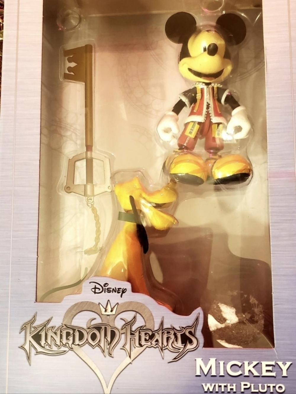 BN Disney Mickey & Pluto Kingdom Hearts Figures - Yellow, Black, Red